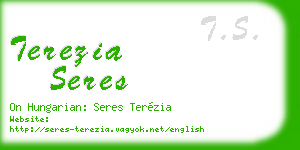 terezia seres business card